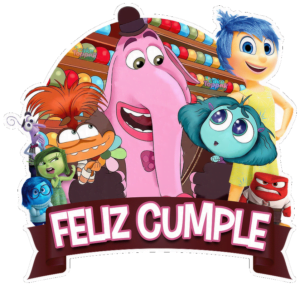 Feliz Cumple intensamente cake topper para imprimir topper para pastel del reves gratis