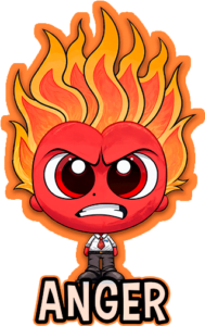 anger inside out cupcake topper png