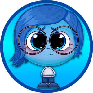 chibi sadness tristeza sticker imprimir