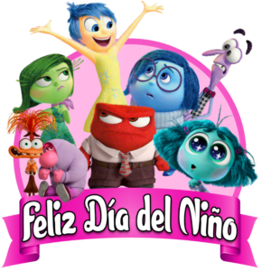 intensamente del reves dia del niño rosa png para imprimir