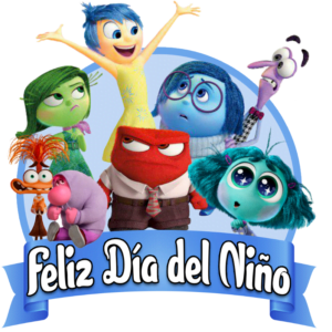 intensamente feliz dia del niño azul png del reves