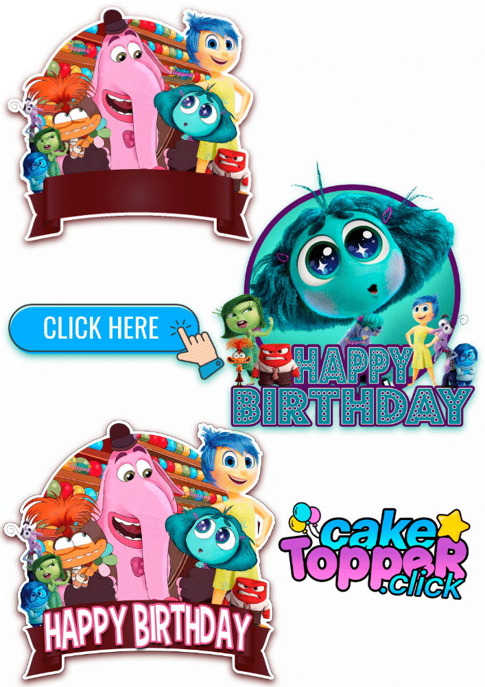 Inside out cupcake topper printables ideas free