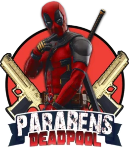 PARABENS TOPO DE BOLO BRASIL DEADPOOL