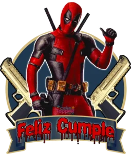 feliz cumpleaños deadpool topper