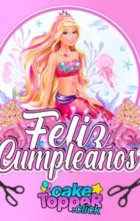 Barbie-sirena-Barbie-mermaid-barbie-sereia-cake-topper-topo-de-bolo-ideas.