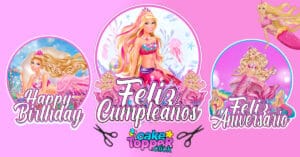 Barbie-sirena-Barbie-mermaid-barbie-sereia-cake-topper-topo-de-bolo-ideas.