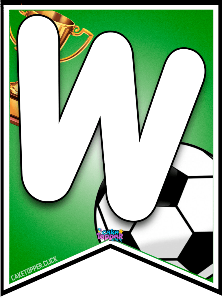 Soccer banner printable