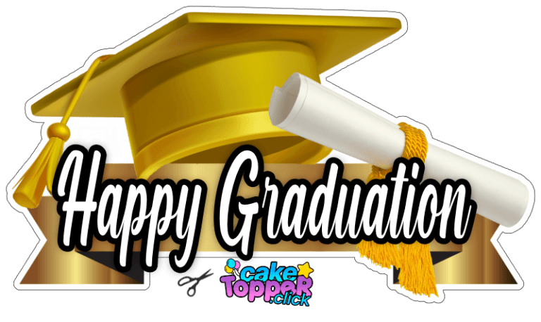 Printable Graduation Cake Toppers