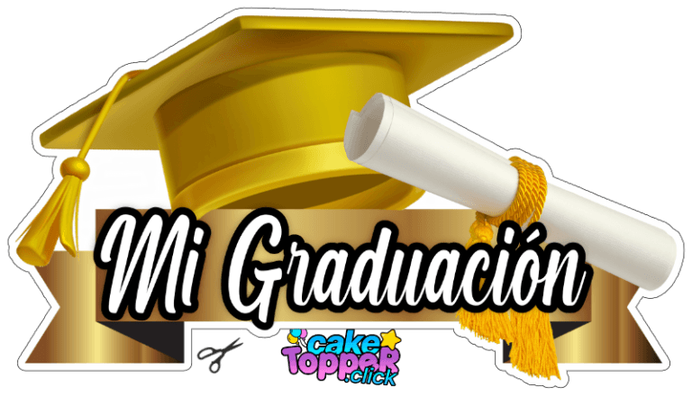 cake topper mi graduacion​ - png free transparent