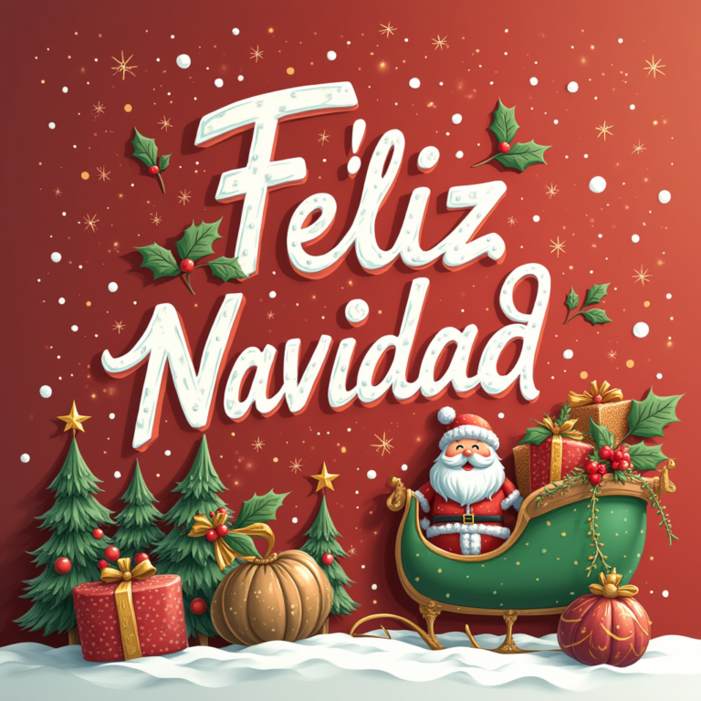 cartel feliz navidad hd