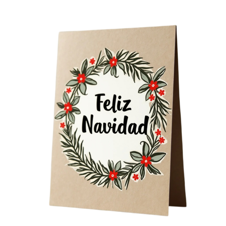 feliz navidad cartelito