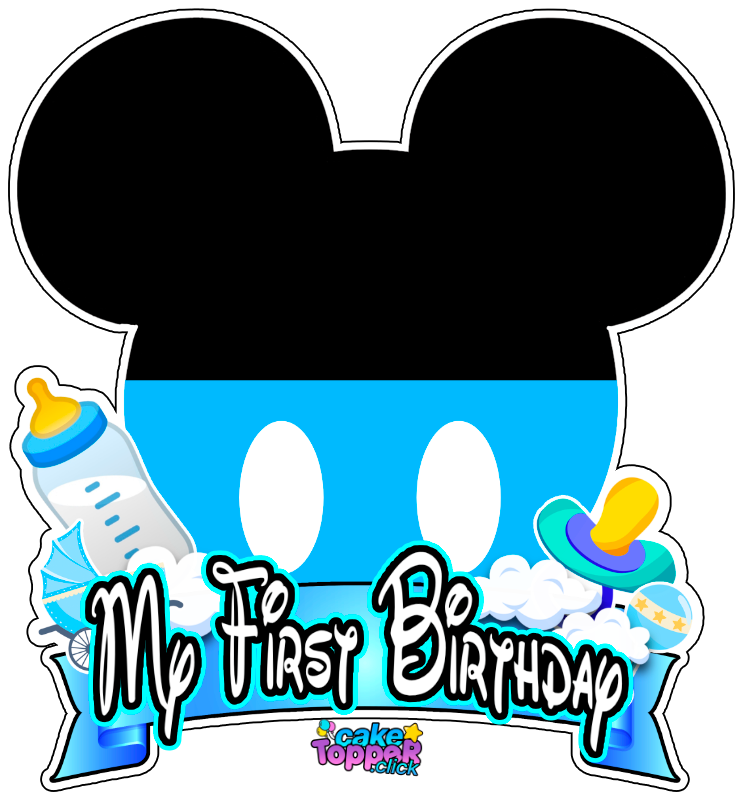 img My First Birthday baby mickey png