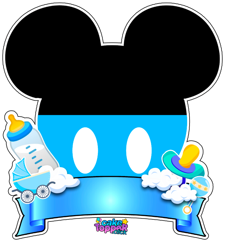 mickey bebe cake topper png baby mickey