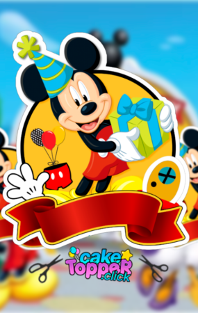 mickey mouse cake topper