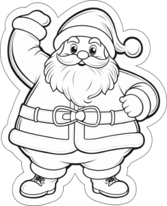 desenhos para colorir de papai noel