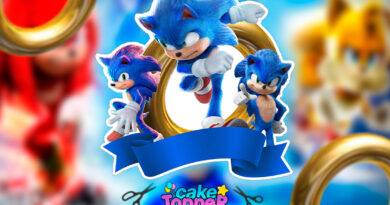 sonic cake topper ideas free