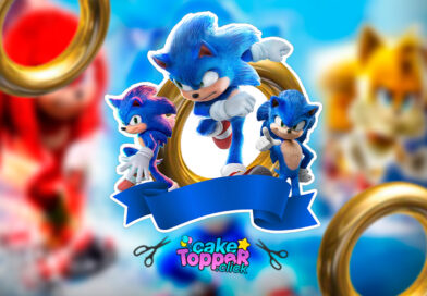 Cake Topper de Sonic para Imprimir