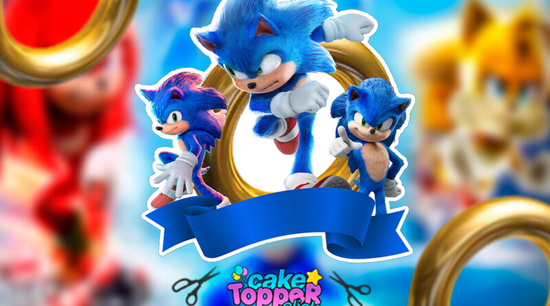 sonic cake topper ideas free